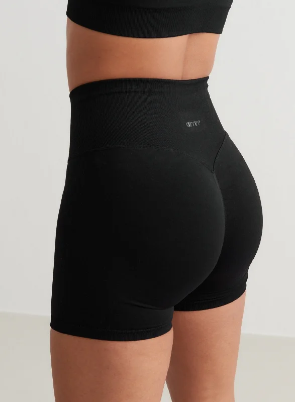 Find Your Perfect Fit With Discounted Yoga Outfits Black Shape Seamless Hotpants
