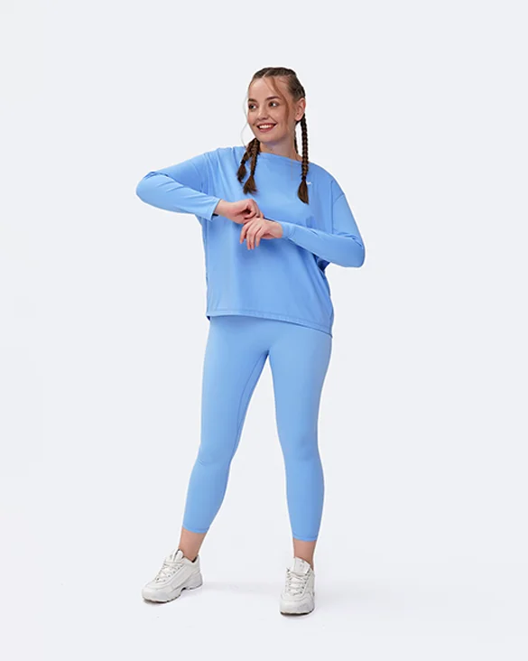 Yoga Wear That Moves With You At Lower Prices Bubble Blue Long Sleeve