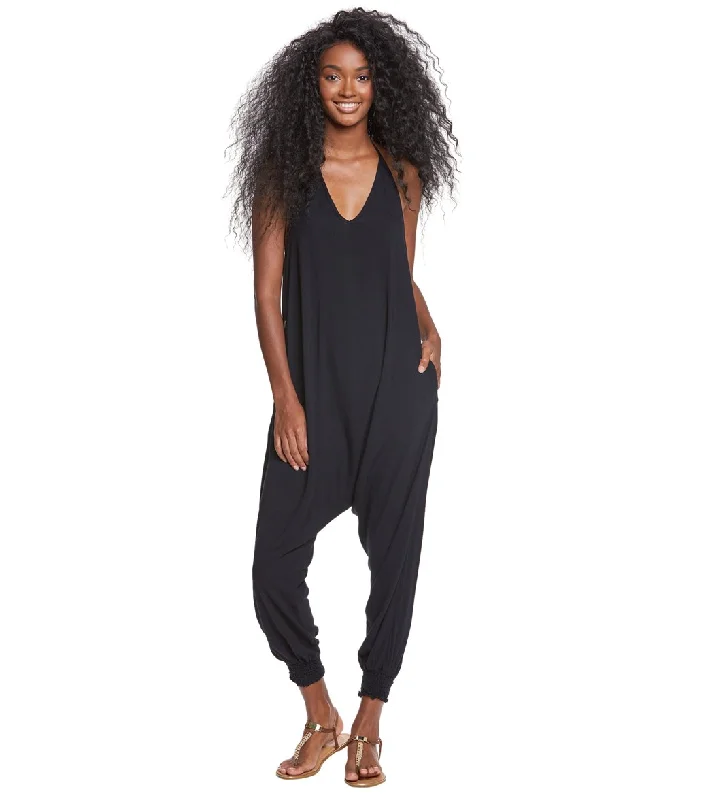 Breathable, Moisture-Wicking, And Budget-Friendly Buddha Pants Harem Jumpsuit Black