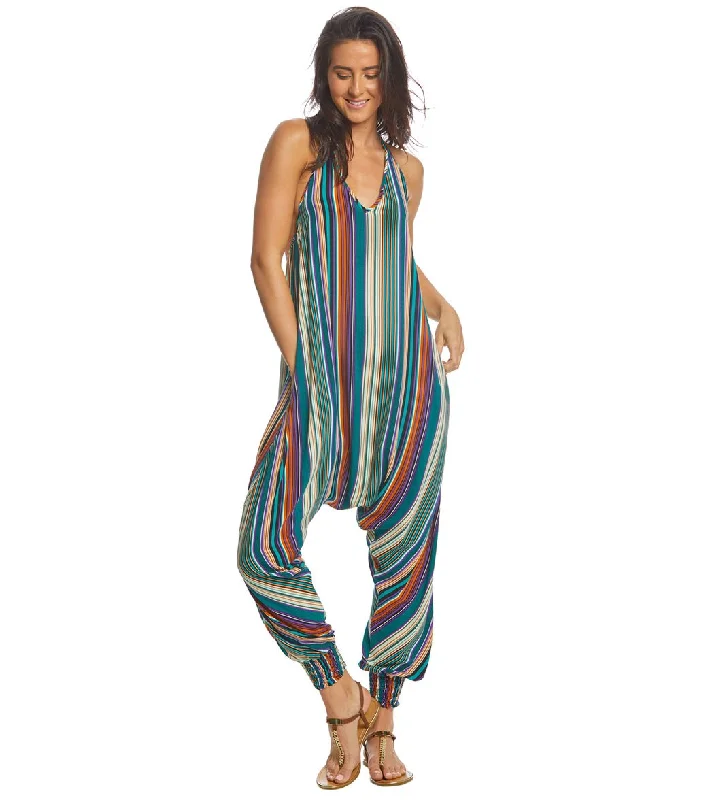 Unmissable Deals On Flexible Yoga Apparel Buddha Pants Stripes Harem Jumpsuit Green