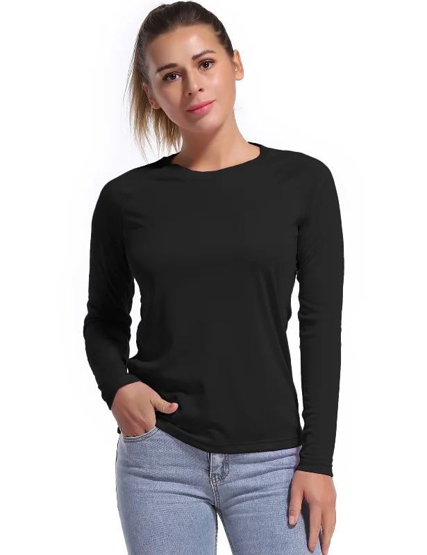 Elevate Your Practice With Affordable Yoga Wear Long Sleeve Athletic Shirts black
