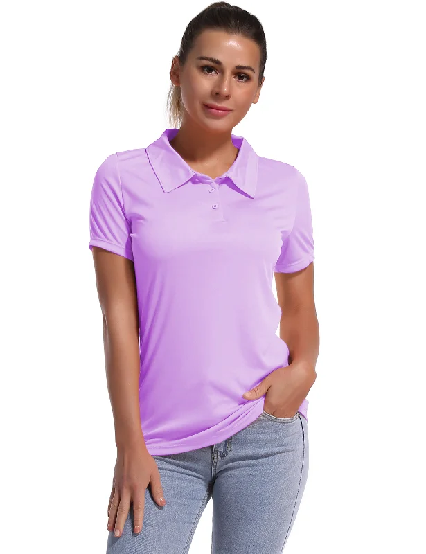 Shop High-Quality Yoga Apparel At Exclusive Discounts Short Sleeve Slim Fit Polo Shirt purple Shop High-Quality Yoga Apparel At Exclusive Discounts Short Sleeve Slim Fit Polo Shirt purple