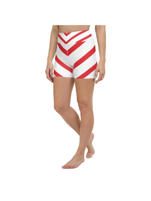 The Best Yoga Clothing At The Best Prices Candy Cane Yoga Shorts
