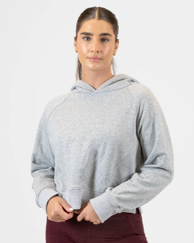 Ultimate Comfort And Style Now At Lower Prices Classic Cropped Hoodie - Heathered Gray Ultimate Comfort And Style Now At Lower Prices Classic Cropped Hoodie - Heathered Gray