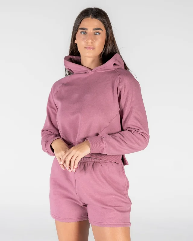 Enhance Your Flow With Stylish Yoga Wear At Great Prices Classic Cropped Hoodie - Rose Enhance Your Flow With Stylish Yoga Wear At Great Prices Classic Cropped Hoodie - Rose