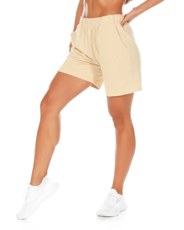 Flexibility Meets Affordability In Our Yoga Wear Sale Classic V2 Shorts - Latte