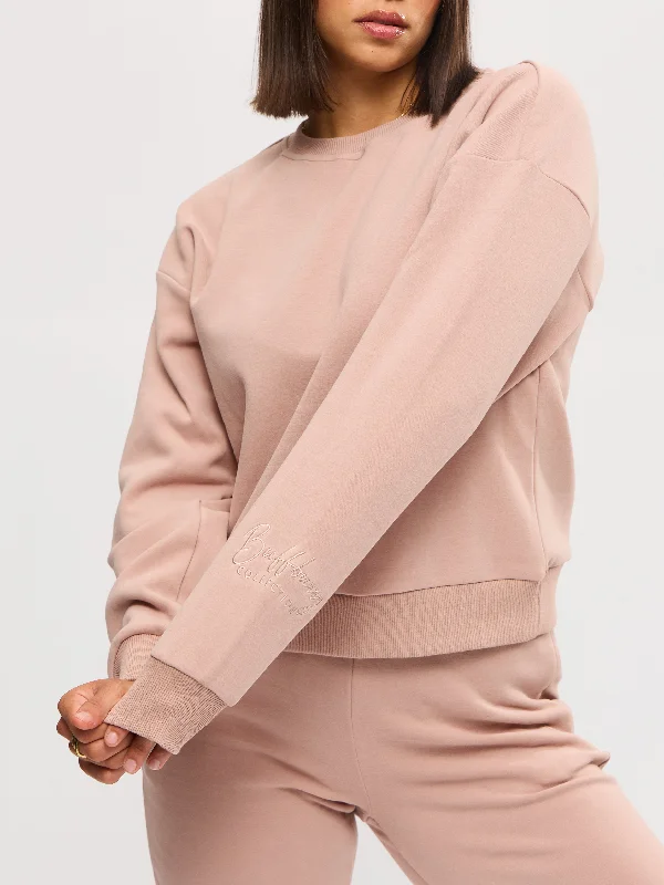 Your Yoga Wardrobe, Upgraded For Less Cloud Crew Pullover - Mauve