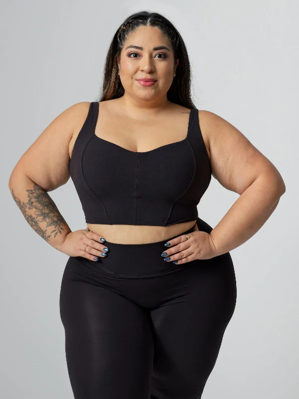 Performance Yoga Wear Now At Exclusive Discounts Covet Crop - Onyx Black