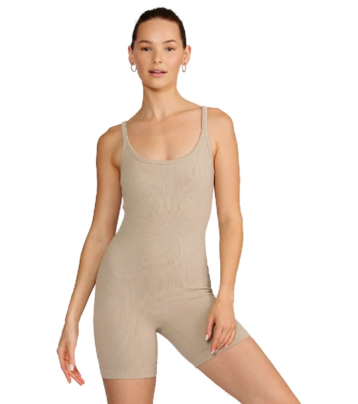 Ultimate Comfort And Style Now At Lower Prices Cream Yoga Andrer Bodysuit Stone