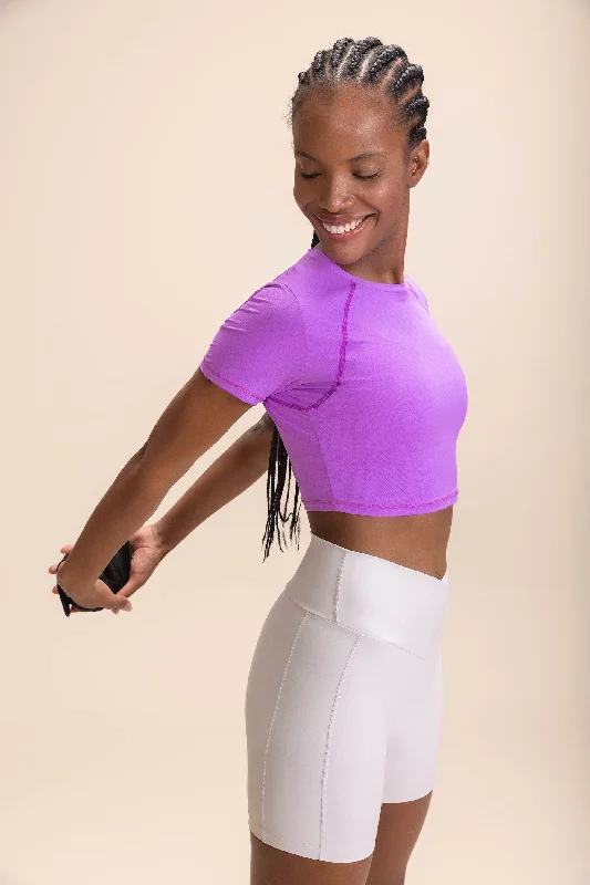 Stretch Your Limits, Not Your Wallet Crop Skin T-shirt