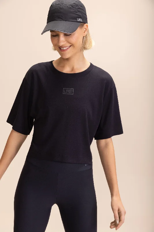 Ultimate Comfort And Style Now At Lower Prices Crop T-shirt LIVE! Turn