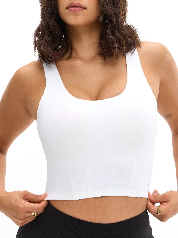 The Yoga Wear Sale You’Ve Been Waiting For Crystal Crop V2 - White