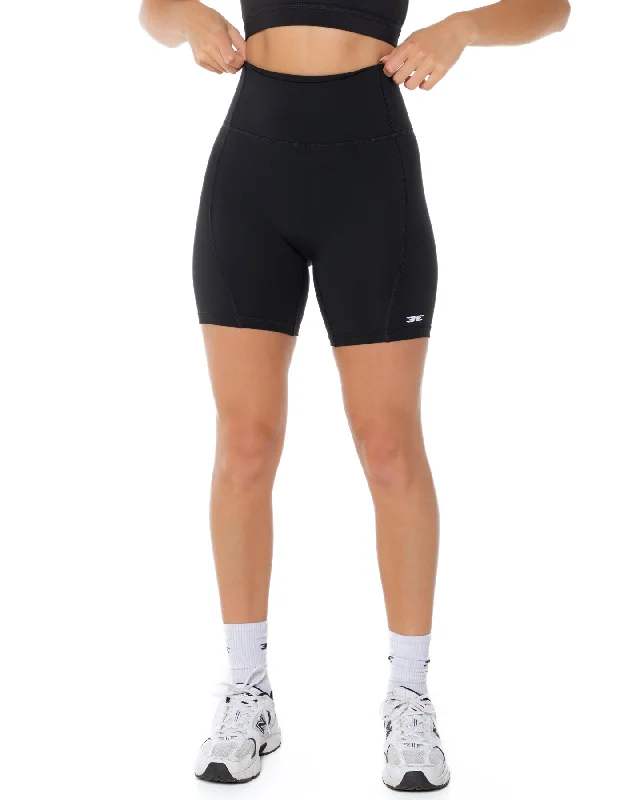 Elevate Your Practice With Affordable Yoga Wear Curve Shorts - Black