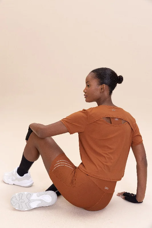 Premium Yoga Wear At Special Discounts Cut Out Broad T-shirt