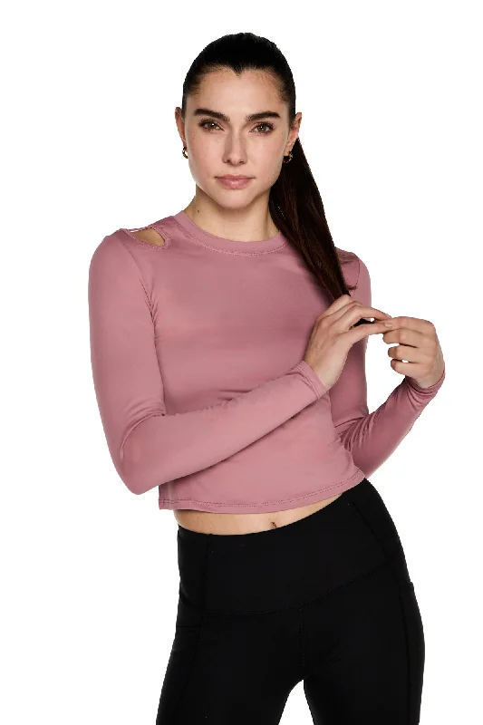 Move Freely With Premium Yoga Clothes At Great Prices Dara cut-out Long sleeves Top