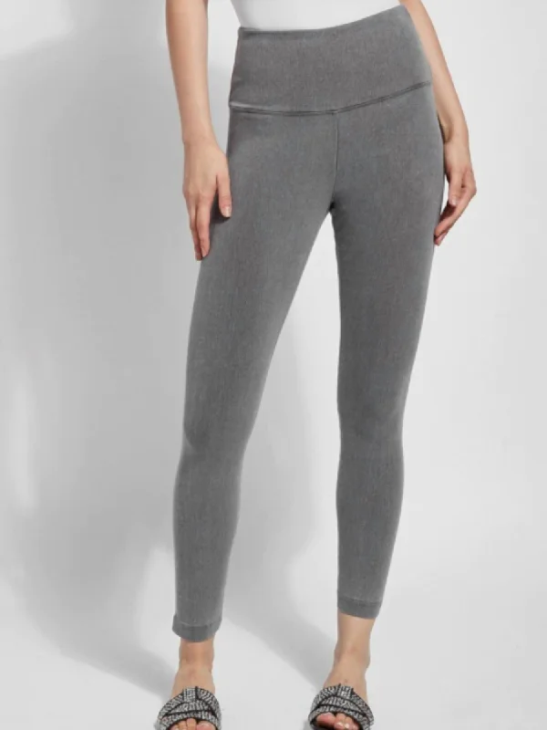 Denim Legging In Mid Grey