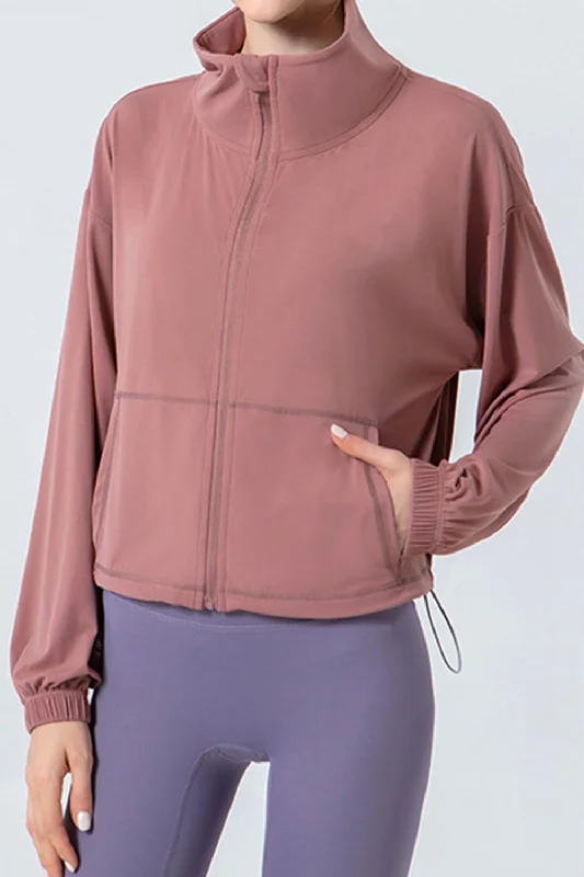 Move With Confidence In Discounted Yoga Outfits MotionEase Dropped Shoulder Jacket
