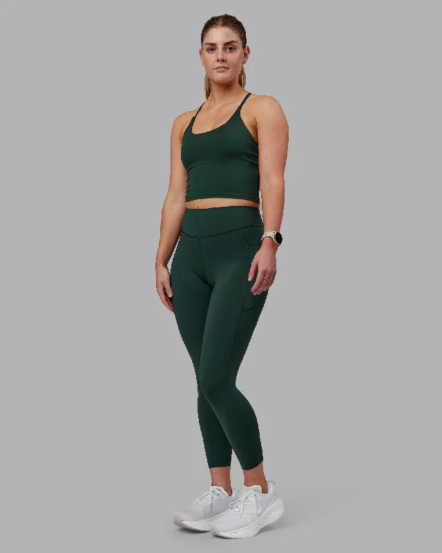 Flow In Comfort With Stylish Discounts Elite 7/8 Length Leggings - Vital Green