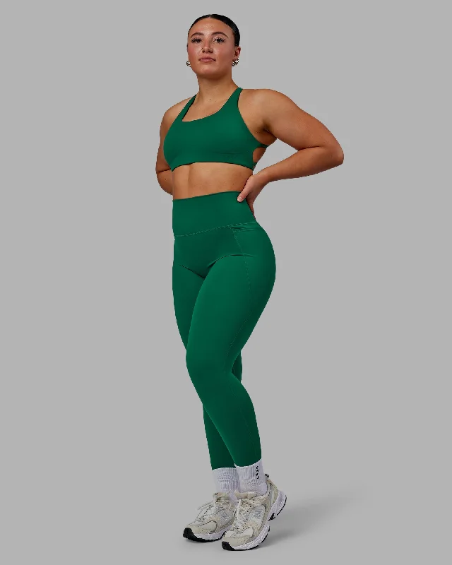 Trendy Yoga Outfits At Budget-Friendly Prices Elixir Full Length Leggings With Pockets - Malachite