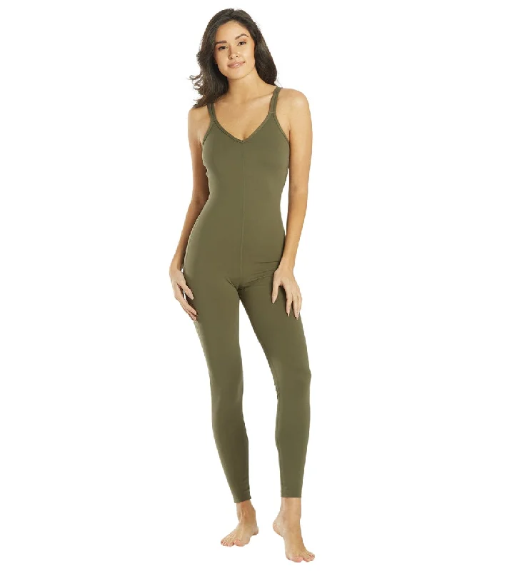 Limited-Time Savings On Yoga Leggings And Tops Everyday Yoga Radiant Solid Strappy Back Long Leotard 28" Dark Olive Limited-Time Savings On Yoga Leggings And Tops Everyday Yoga Radiant Solid Strappy Back Long Leotard 28" Dark Olive