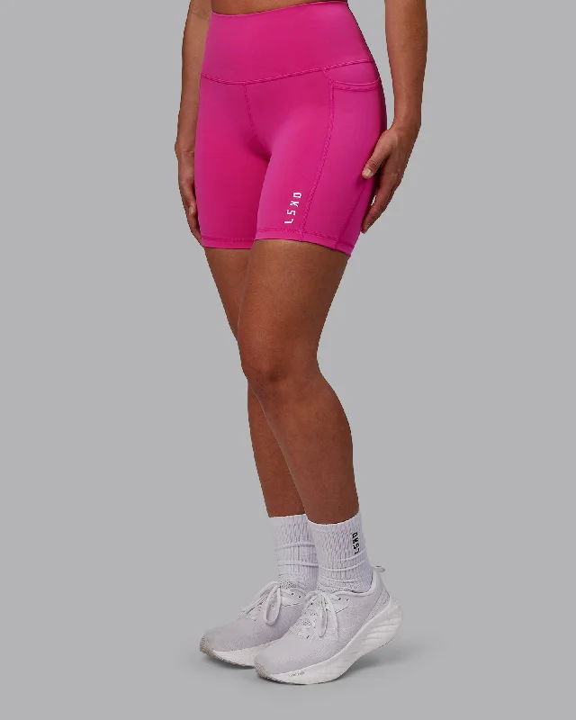 Elevate Your Style And Practice For Less Flux Mid-Length Shorts - Fuchsia Pink