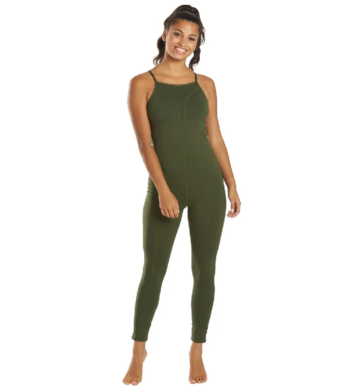 Free People Ashford Side to Side Performance Jumpsuit  Secret Moss