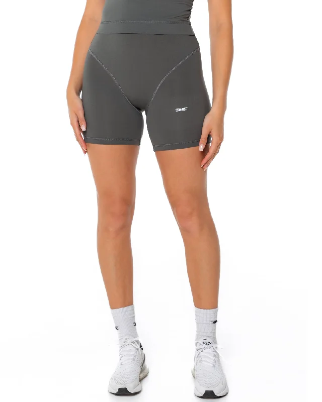 Namaste And Save On Yoga Apparel French Cut Shorts - Grey
