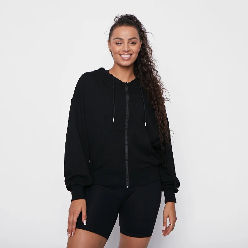 Your Go-To Yoga Outfits Now More Affordable Gabi Zip Up - Black