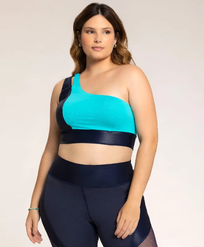 Yoga Wear At Unbeatable Prices Glow Longline Bra RioHug™ Dark Blue
