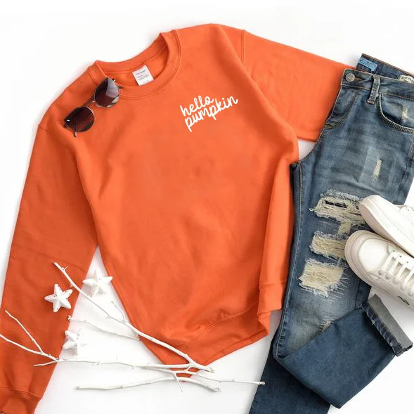 Performance Meets Savings In Our Yoga Wear Sale Hello Pumpkin • Orange Pullover