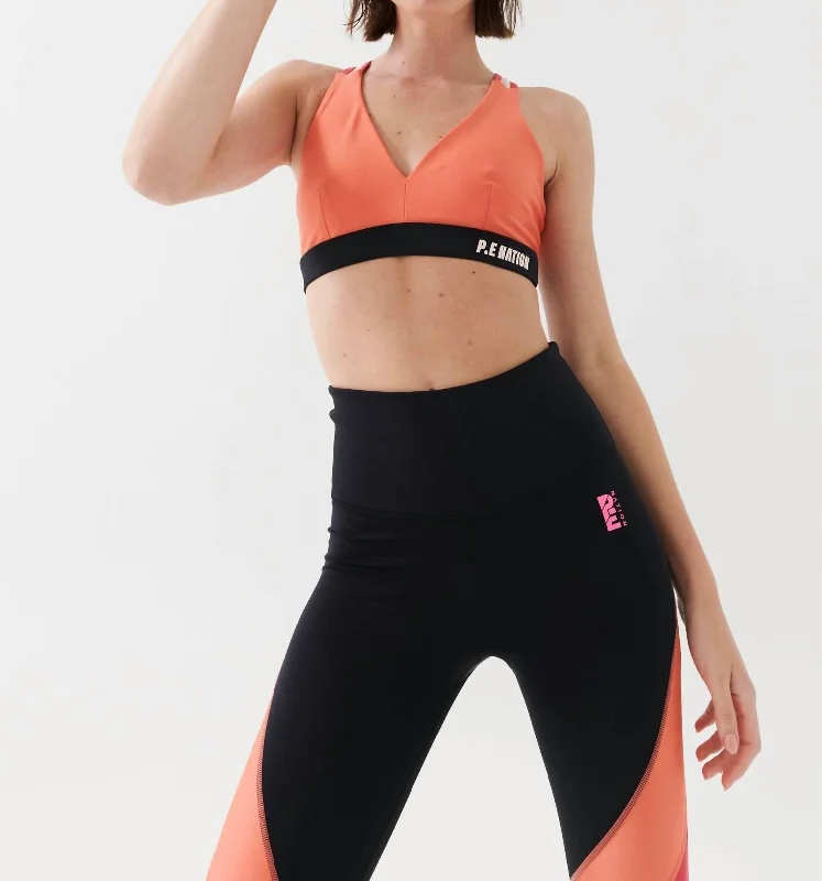 Yoga Wear At Unbeatable Prices High Press Sports Bra In Persimmon