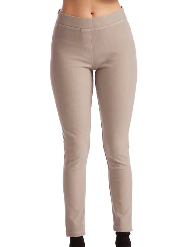 High Rise Jegging In Oatmeal