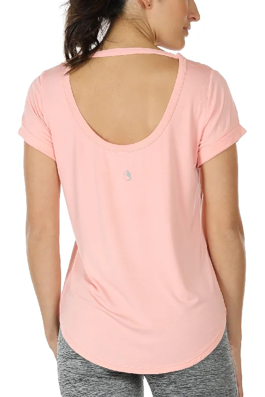 Namaste And Save On Yoga Apparel T12 icyzone Womens Casual Loose T-Shirts - Short Sleeve Tops Open Back Cross Tee Tunic Top Blouse Namaste And Save On Yoga Apparel T12 icyzone Womens Casual Loose T-Shirts - Short Sleeve Tops Open Back Cross Tee Tunic Top Blouse