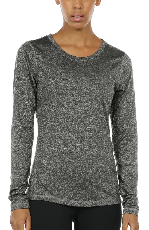 High-Quality Yoga Clothing At Budget-Friendly Prices icyzone Women's Workout Yoga Long Sleeve T-Shirts with Thumb Holes