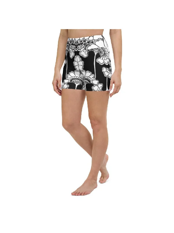 Upgrade Your Yoga Wardrobe For Less Japanese Floral Yoga Shorts
