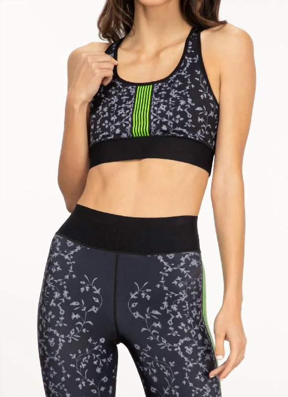 Your Yoga Essentials, Now At Lower Prices Lace Terrain Bra In Neuro/neon Yellow