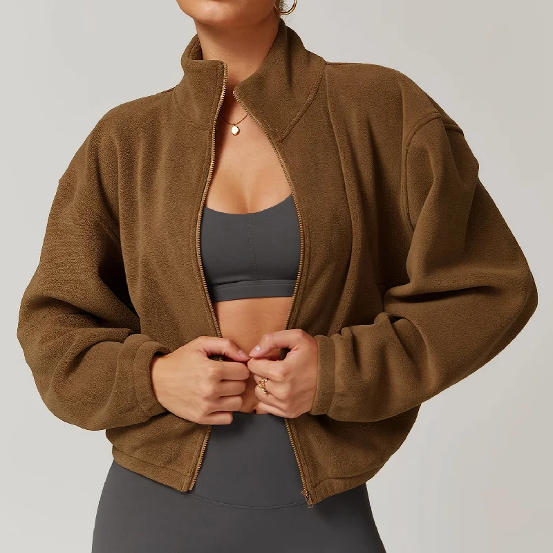 Stretch, Move, And Save On Yoga Clothing Lamb coat women's fleece fleece thick warm coat 8921