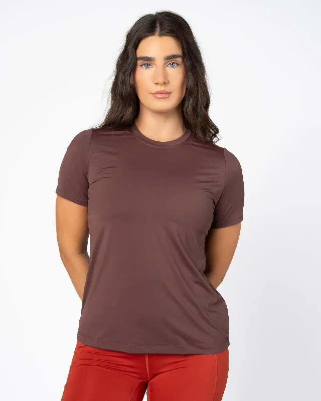 Flexibility Meets Affordability In Our Yoga Wear Sale Laser Cut Tee - Fossil