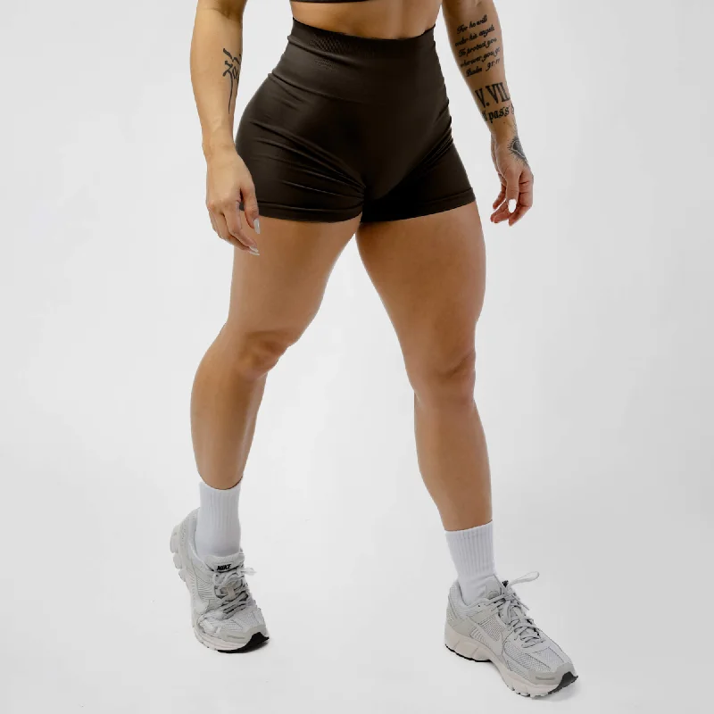 Find Balance In Stylish And Affordable Yoga Wear Legacy Shorts - Chocolate
