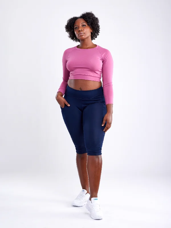 The Yoga Wear Sale You’Ve Been Waiting For Long-Sleeve Crop Top