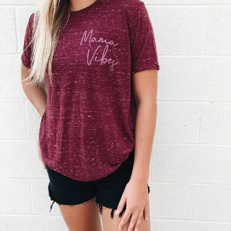 Mama Vibes • Maroon Marbled Crew