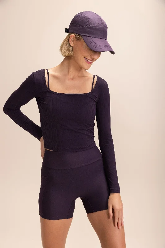 Stretch In Style With Budget-Friendly Yoga Wear ML Ribbed T-shirt