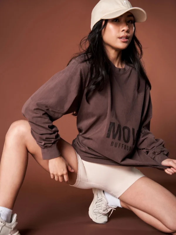 Look Good, Feel Good, And Save Big Moves Long Sleeve Tee - Clove