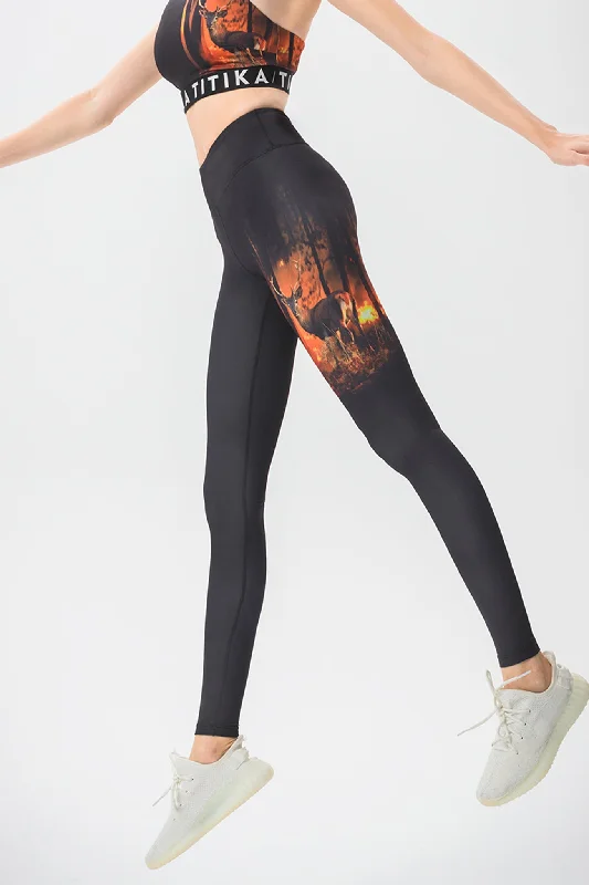 Breathe, Stretch, And Save On Yoga Apparel Reindeer leggings