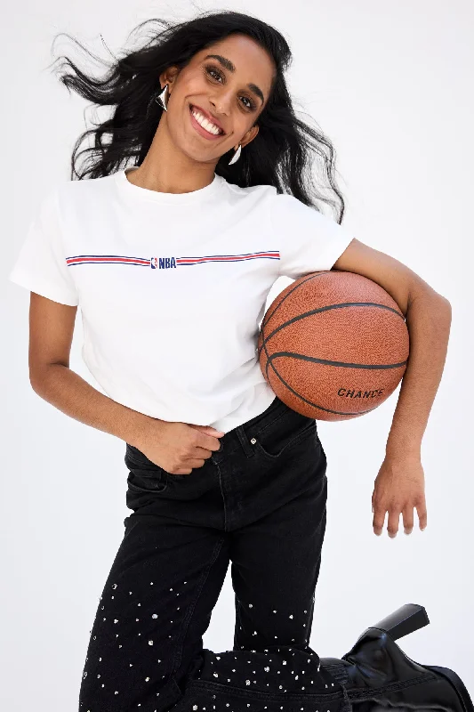 Stretch In Style With Budget-Friendly Yoga Wear NBA Logo Baby Tee