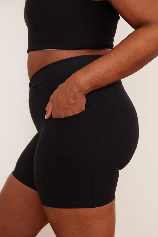 Affordable Yoga Fashion For Every Pose Onyx Midi Bike Short