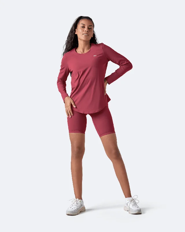 Soft, Supportive Yoga Wear At Unbeatable Savings Passionate Red Long Sleeve