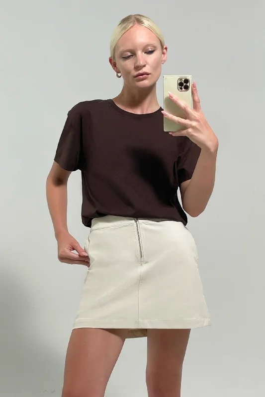 Upgrade Your Yoga Wardrobe For Less Perfect Tee - Coffee Bean