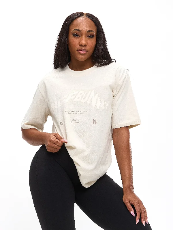 Master Every Pose With Premium Yoga Wear Deals Perfect Vision Tee - Bone
