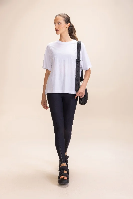 Flow Into Savings With Trendy Yoga Apparel Pima Cotton Half-Knit T-Shirt